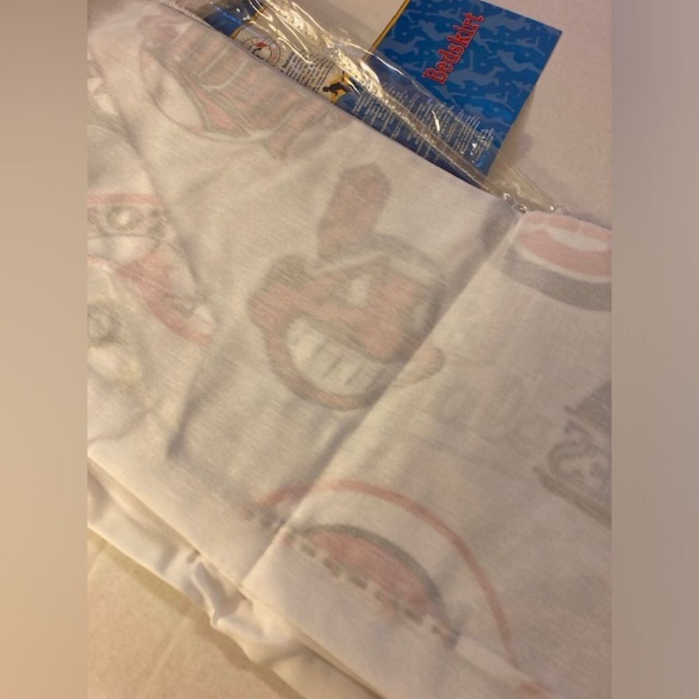 Baseball MLB Logo Retro Bedskirt for Twin Bed Made in USA Open Package - Picture 14 of 16